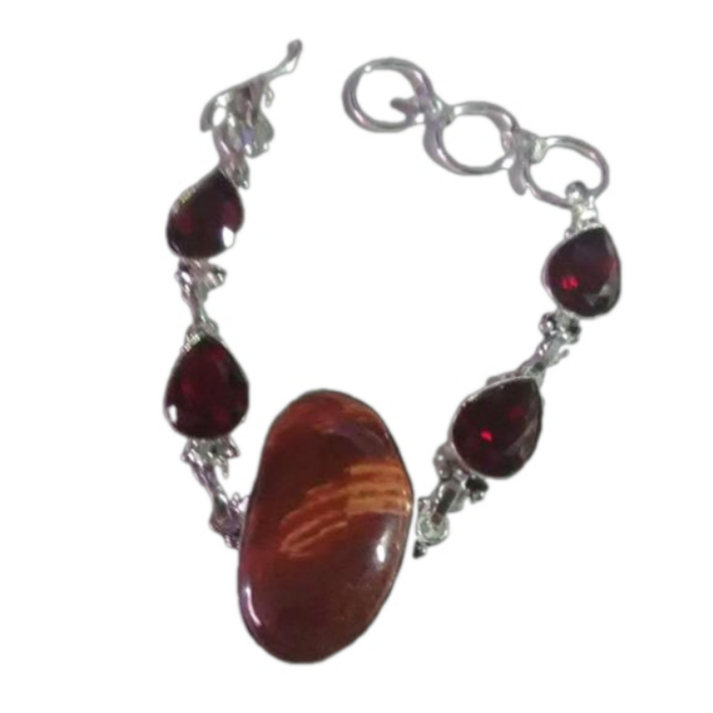 Red Jasper Garnet Bracelet